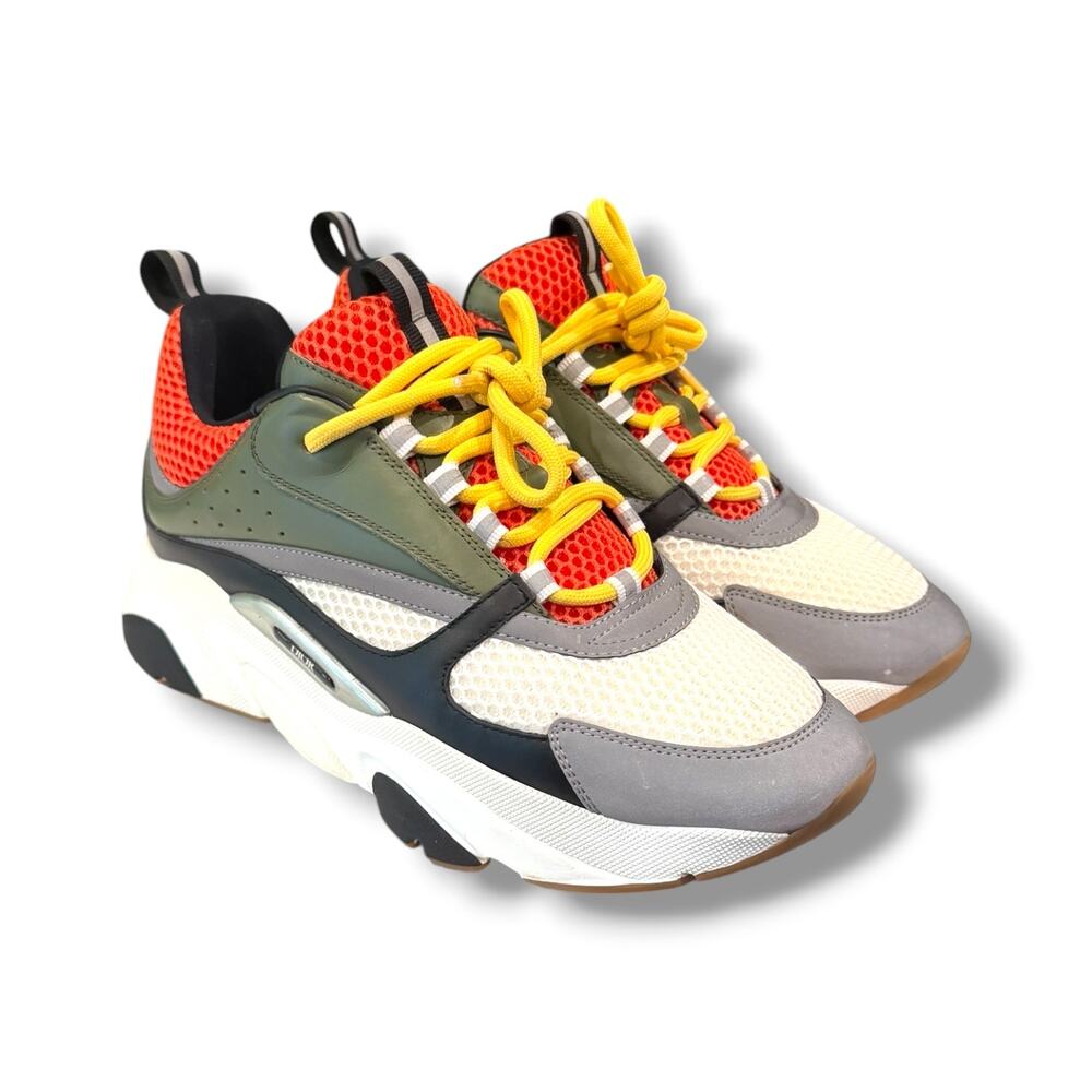 Dior X Peter Doig B22 ‘Khaki Orange’ Low-Top Sneakers | Size 42EU(9US)